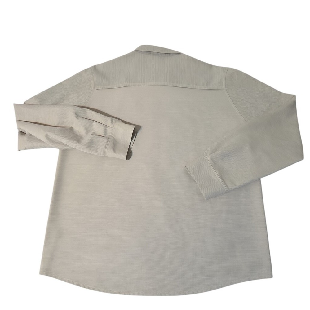 Mountain Hardwear Button Down Men M Tan Long Sleeve Hiking Outdoor Shirt - Picture 4 of 9